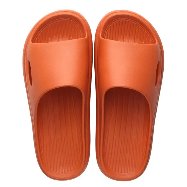 New Men Slippers Indoor Home Summer Beach Ourdoor Slides Ladies Solid Slipers Platform Mules Shoes Woman Flats Zapatos