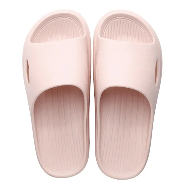 New Men Slippers Indoor Home Summer Beach Ourdoor Slides Ladies Solid Slipers Platform Mules Shoes Woman Flats Zapatos