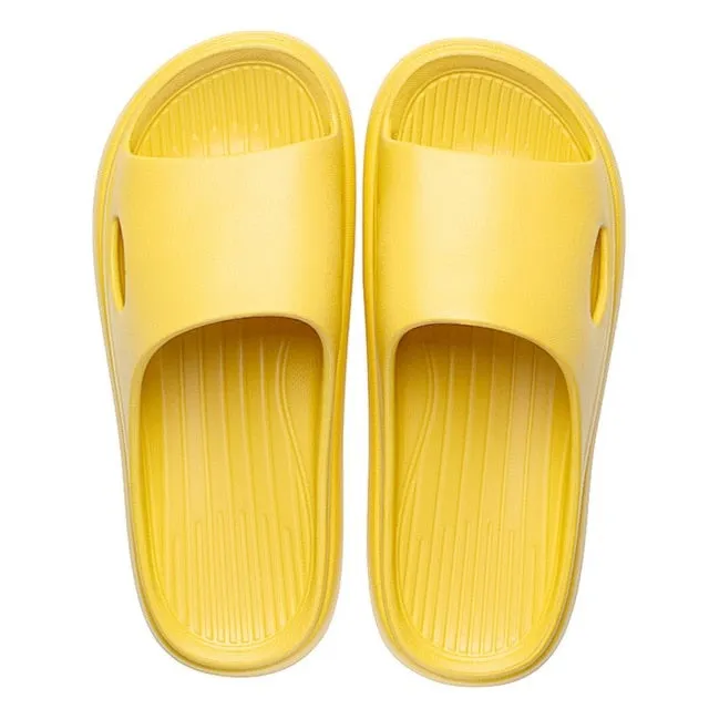 New Men Slippers Indoor Home Summer Beach Ourdoor Slides Ladies Solid Slipers Platform Mules Shoes Woman Flats Zapatos