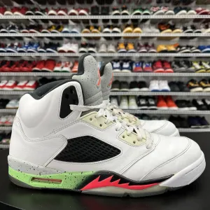 Nike Air Jordan 5 Retro Poison Green 136027-115 Men's Size 11.5