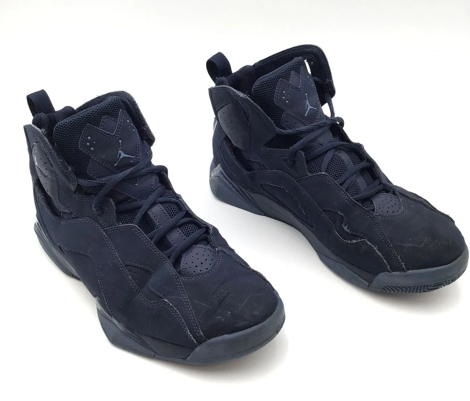Nike Air Jordan Men's True Flight 'Obsidian' Sneakers-Size 10 ( COA)