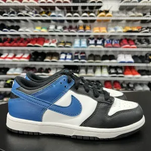 Nike Dunk Low Industrial Blue PS Sneakers DH9756-104 Youth Size 2.5Y