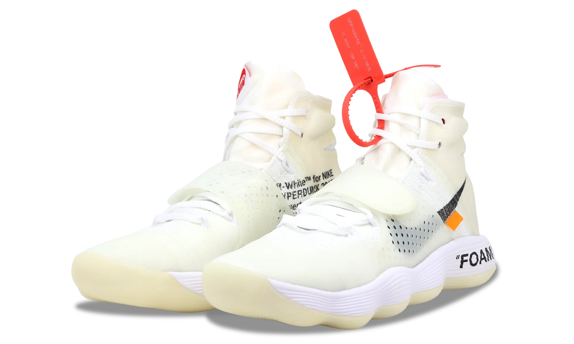 Nike Hyperdunk Flyknit x OFF-WHITE The Ten 2017 (AJ4578-100) Men's Size 4-9