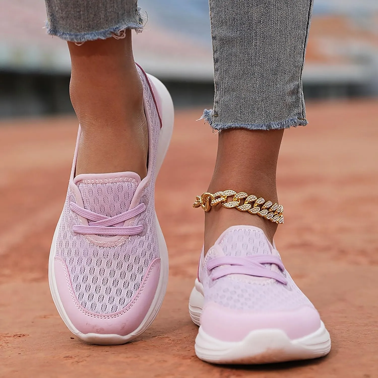 Non Slip Work Shoes Women Food Service Casual Shoes Slip On Men's Fashion Sneakers Running Lightweight Tennis Non Slip White Basketball Shoe Loafers Shoe