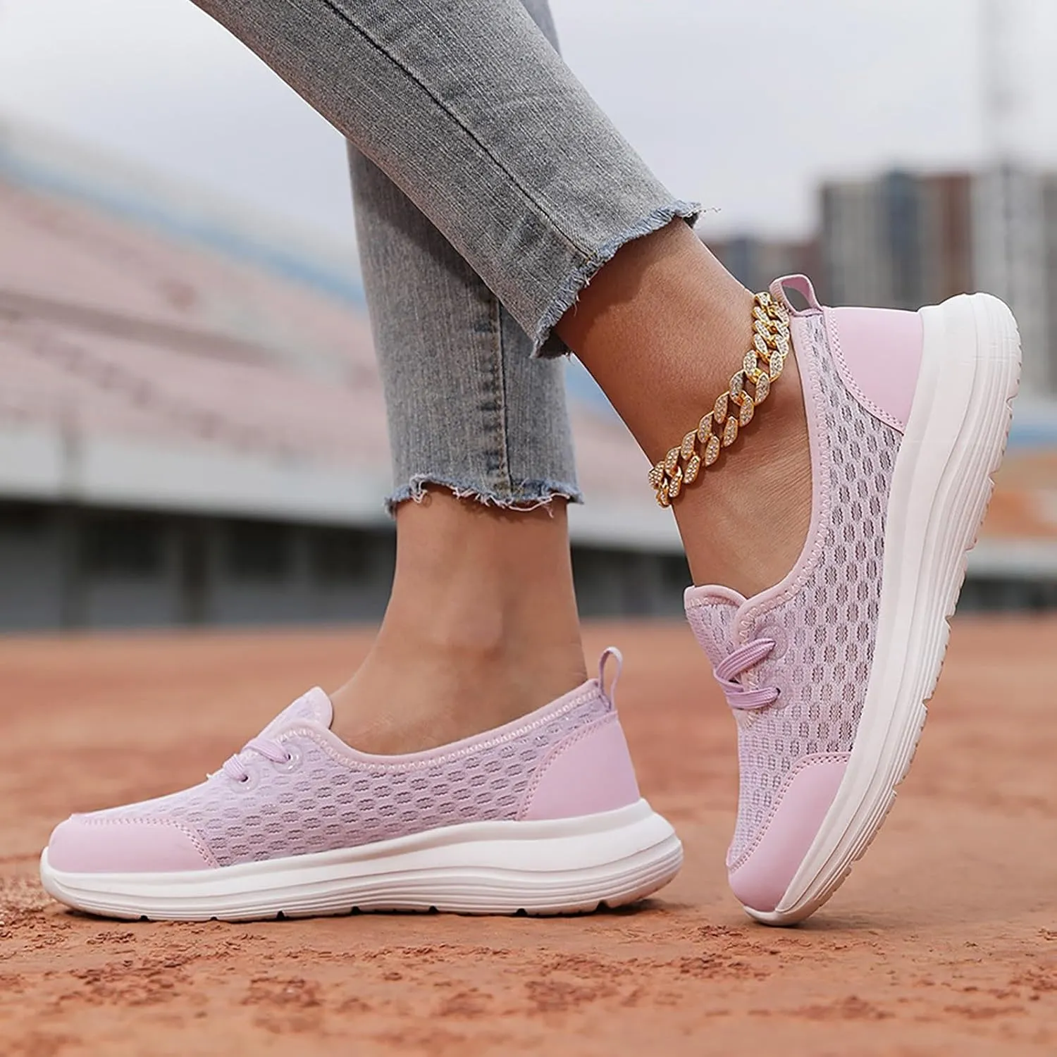 Non Slip Work Shoes Women Food Service Casual Shoes Slip On Men's Fashion Sneakers Running Lightweight Tennis Non Slip White Basketball Shoe Loafers Shoe