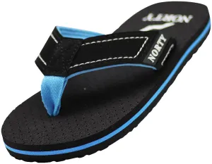 Norty BOY'S 11-4 SANDAL BLACK BLUE