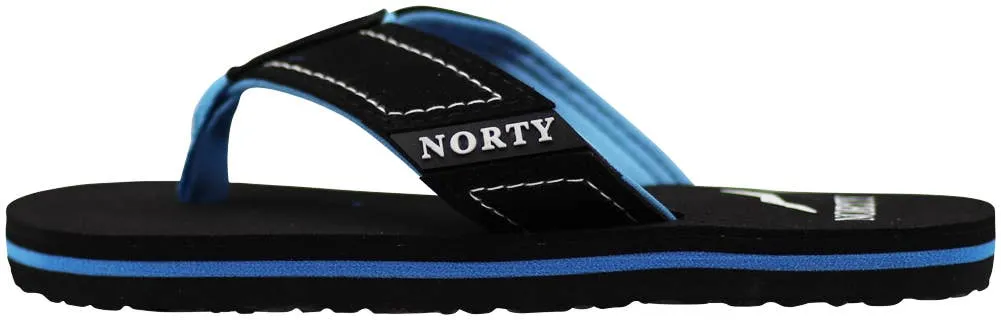 Norty BOY'S 11-4 SANDAL BLACK BLUE