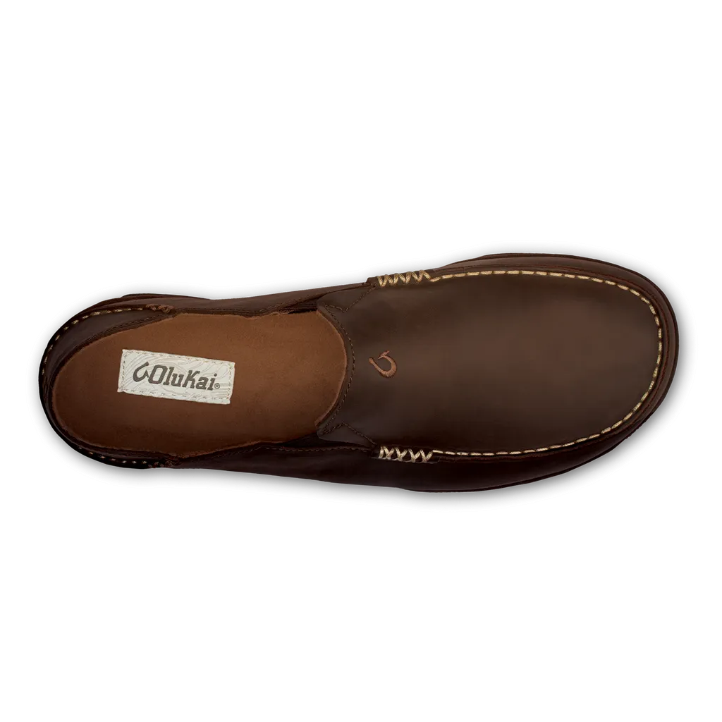 OluKai Moloā Men's Leather Slip-On Shoes