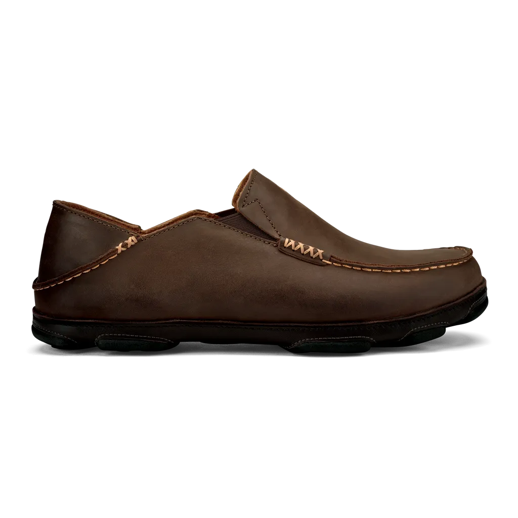 OluKai Moloā Men's Leather Slip-On Shoes