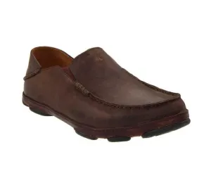 OluKai Moloā Men's Leather Slip-On Shoes