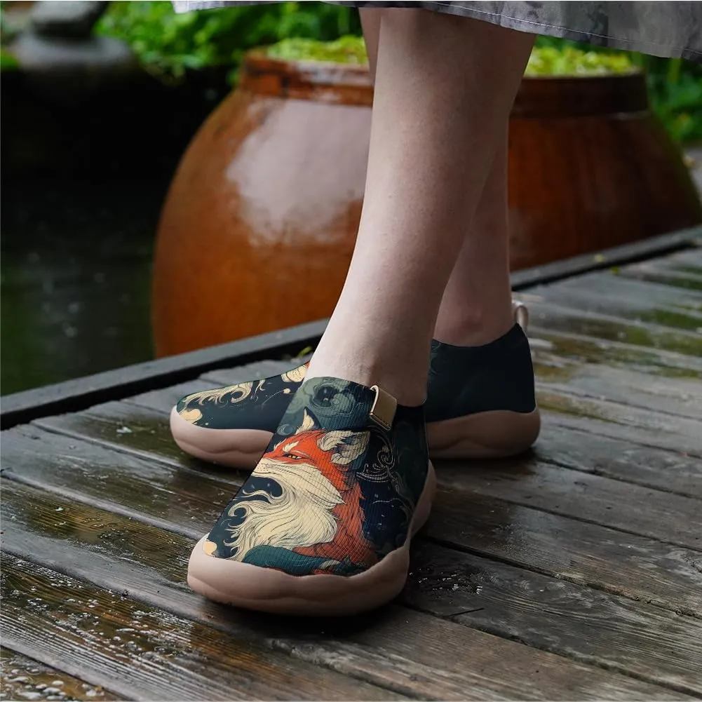 Onehorse Footwear for Womens Comfortable Loafers Painted Travel Shoes Casual Breathable Slip-Ons