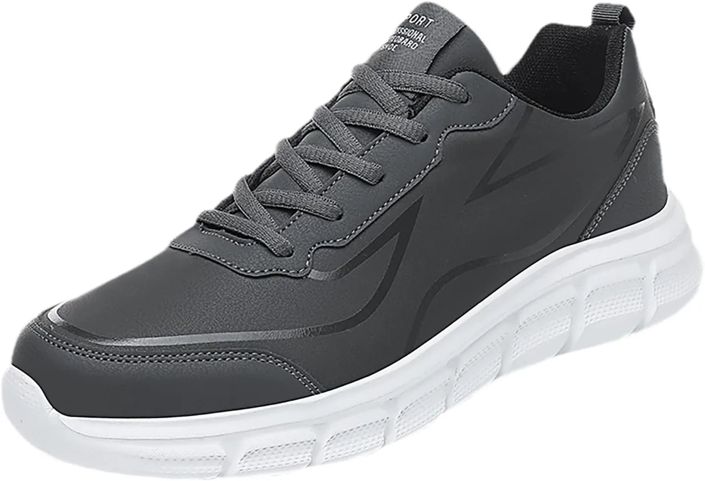 Outdoor Men Mountaineering Casual Sport Shoes Lace Up Solid Color Running Men's Classic Leather Fashion Sneaker