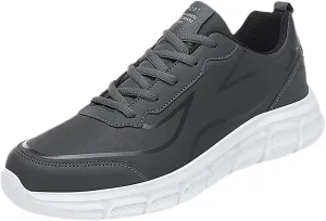 Outdoor Men Mountaineering Casual Sport Shoes Lace Up Solid Color Running Men's Classic Leather Fashion Sneaker