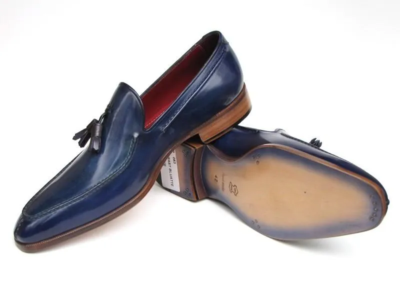 Paul Parkman Men's Tassel Loafer - Blue