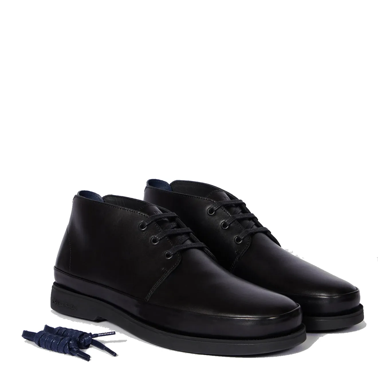Paul Smith Leather Crane Chukka Boots Black