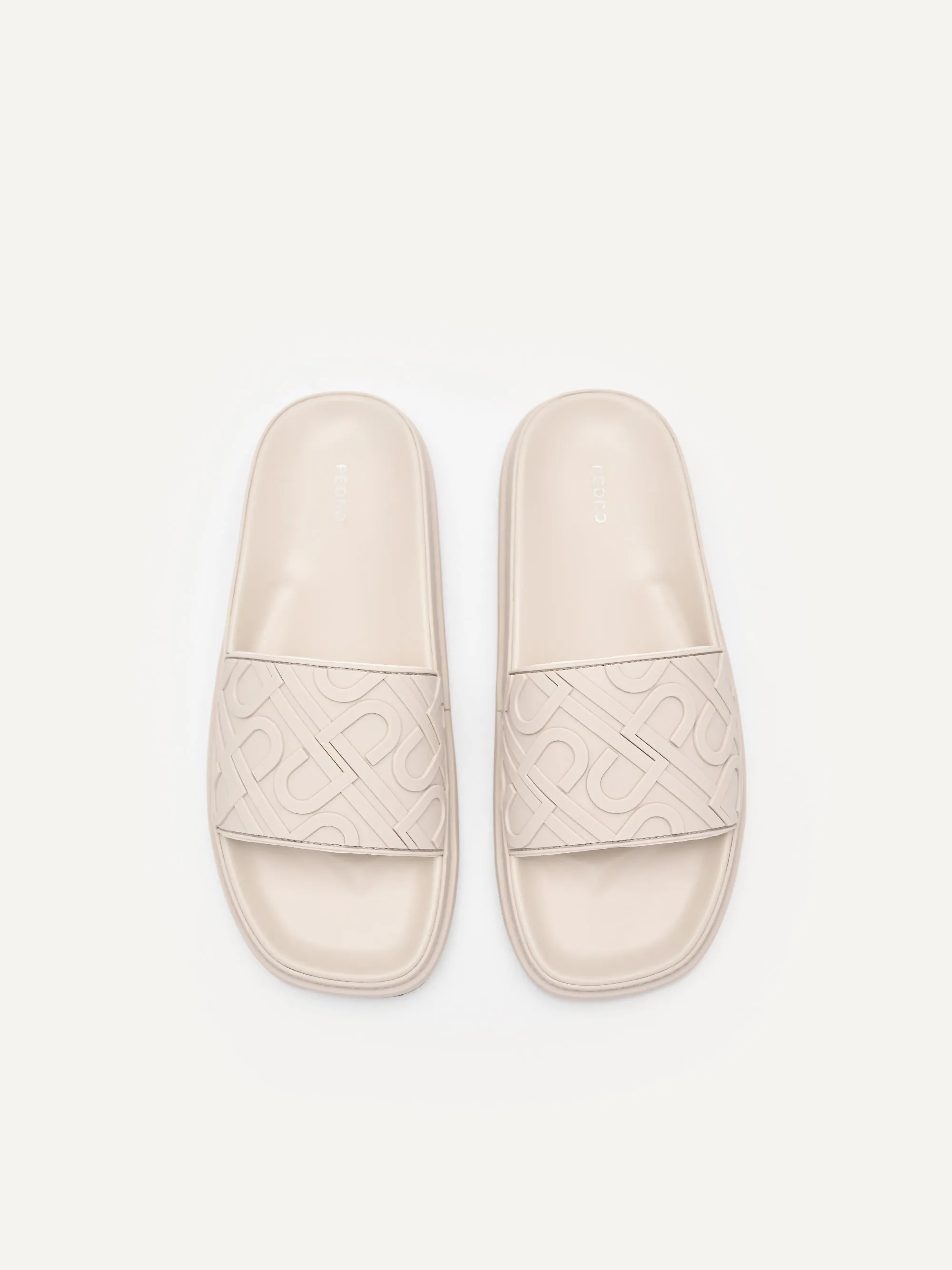 PEDRO Icon Embossed Slide Sandals
