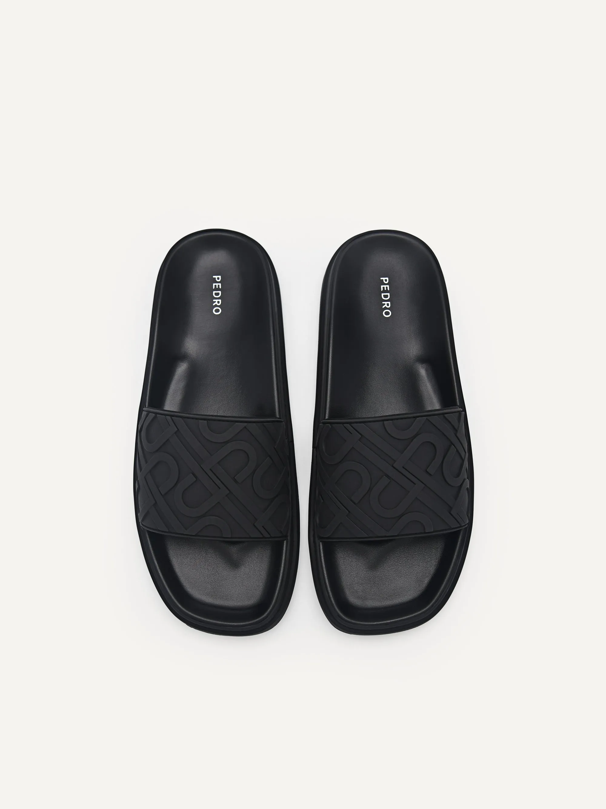 PEDRO Icon Embossed Slide Sandals