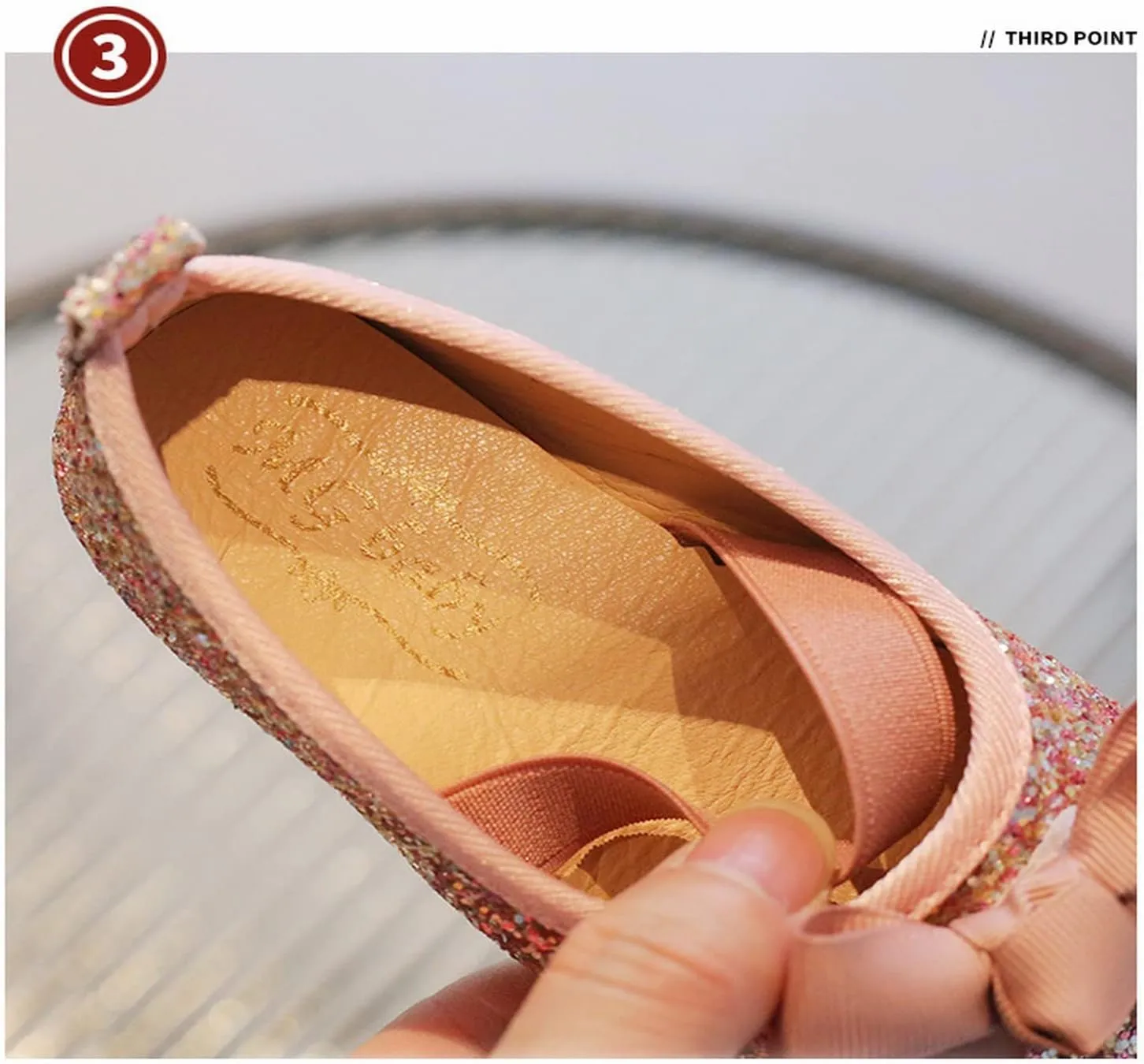 Plush Shoe Soft Bottom Girls' Princess Shoes with Bow with Sequins Toddler Shoes 15 Months to Baby Girl Jellies Sandals