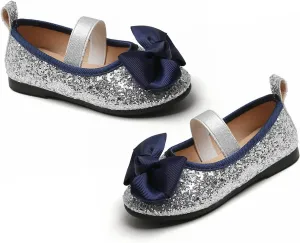 Plush Shoe Soft Bottom Girls' Princess Shoes with Bow with Sequins Toddler Shoes 15 Months to Baby Girl Jellies Sandals