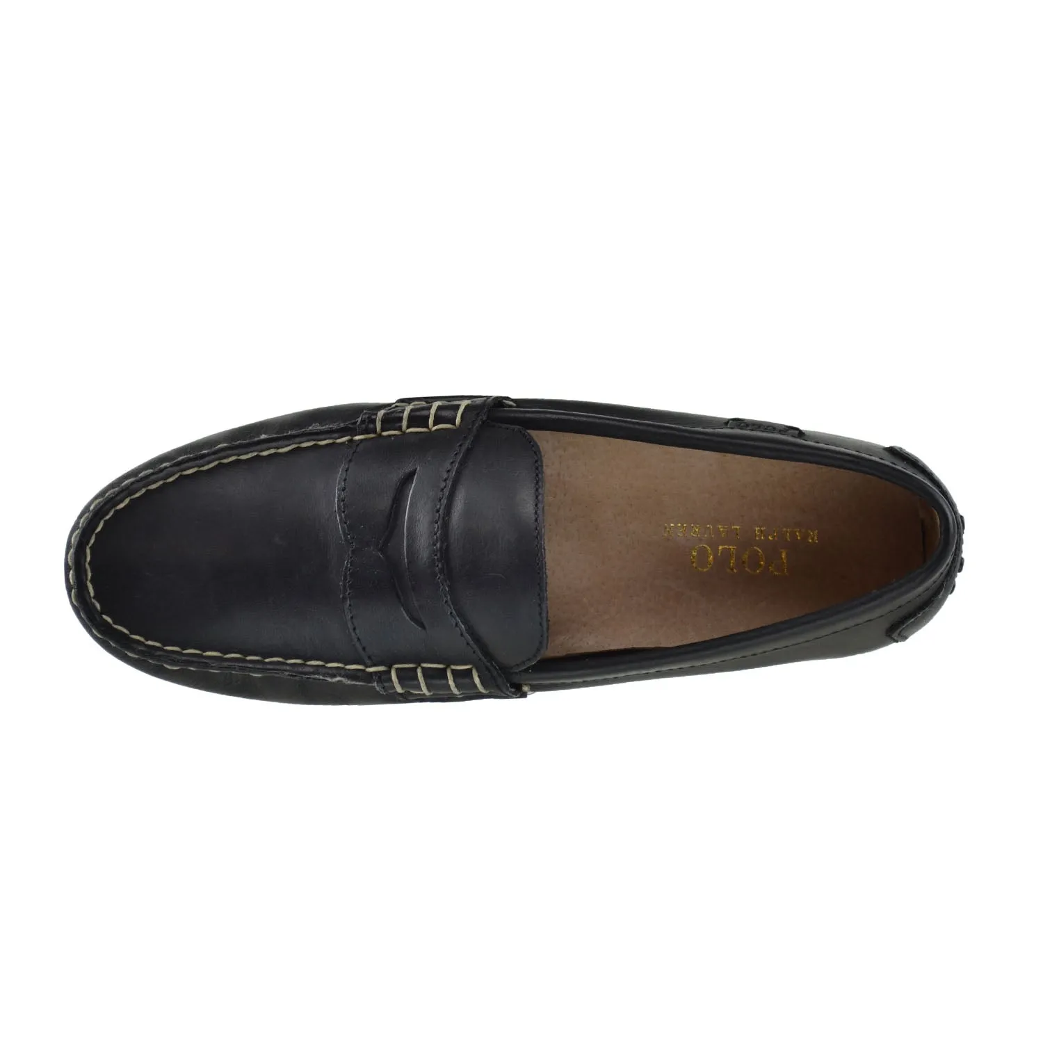 Polo Ralph Lauren Wes Smooth Pull Up Men's Loafers Black