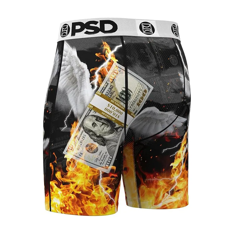PSD Men's Multicolor MMF Boxer Briefs Large Underwear (Knit) - 424180048-MUL-L
