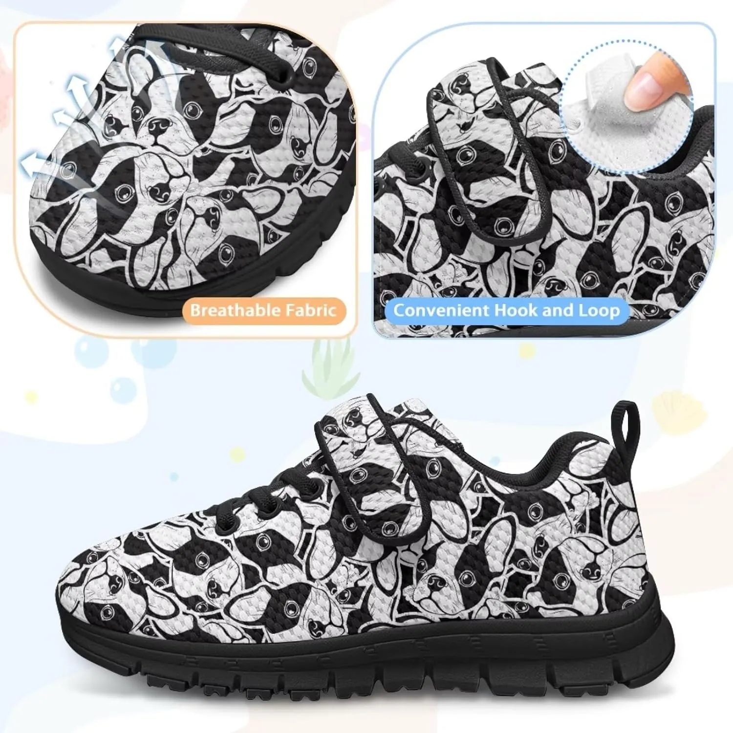 Puppy Dog Girls Boys Running Sneakers Hiking Shoes Fitness & Cross-Training Shoes Outdoor Sneaker