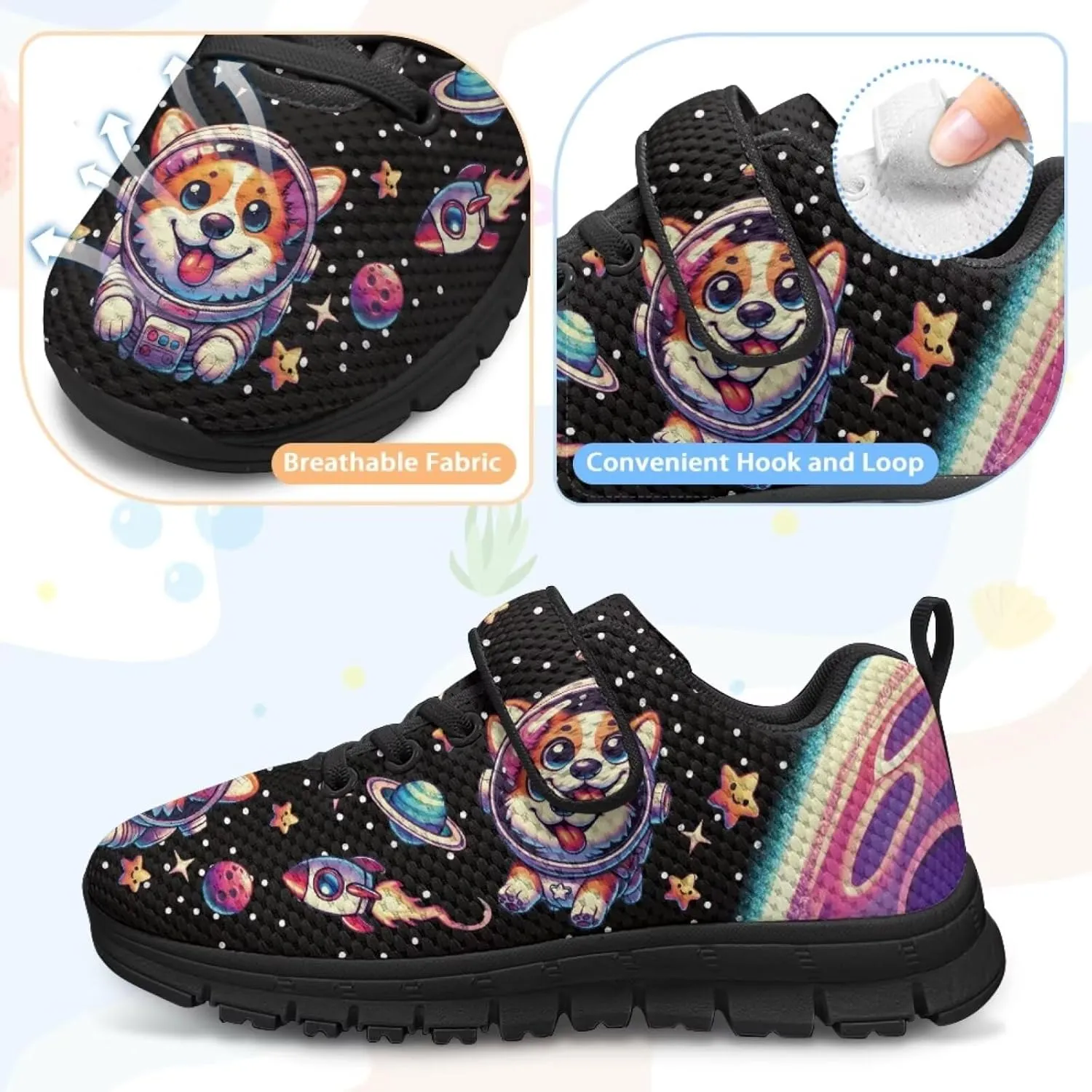 Puppy Dog Girls Boys Running Sneakers Hiking Shoes Fitness & Cross-Training Shoes Outdoor Sneaker