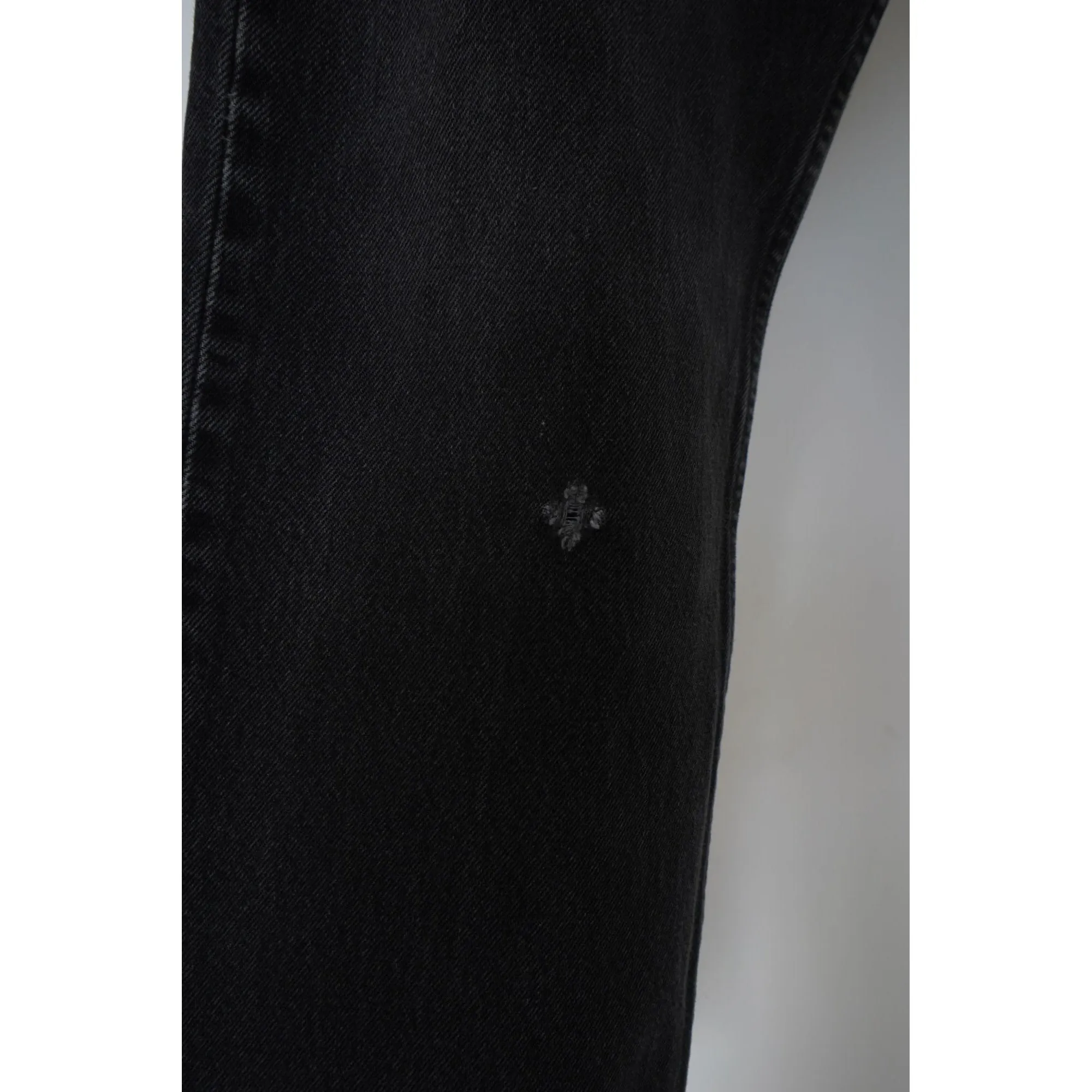 "Retail" Vintage Levi's 501 Regular Fit Straight Leg Denim Jeans Black W32 Men's