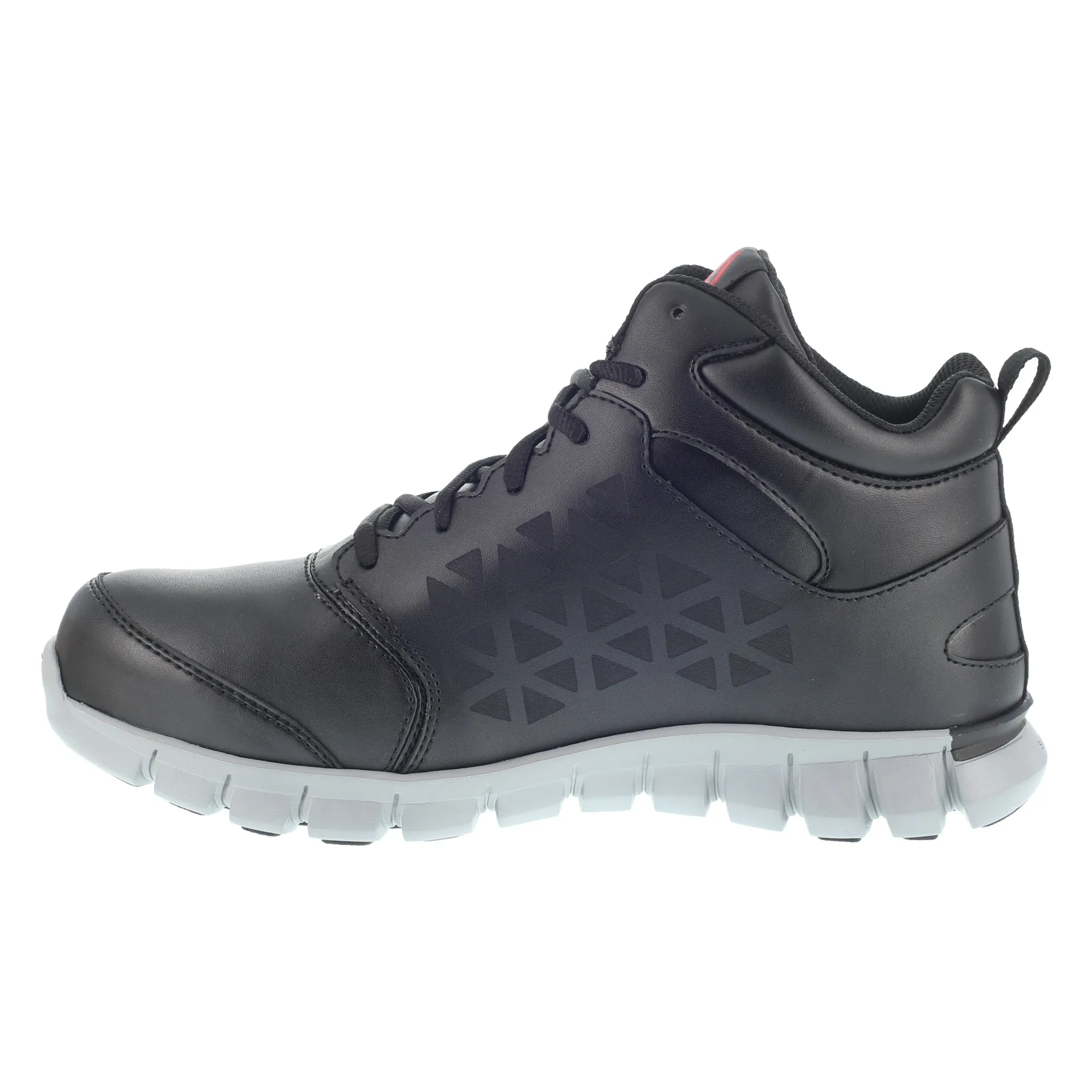 Reebok Mens Black Leather Work Boots AT MetGuard SR Lace-Up 9 M