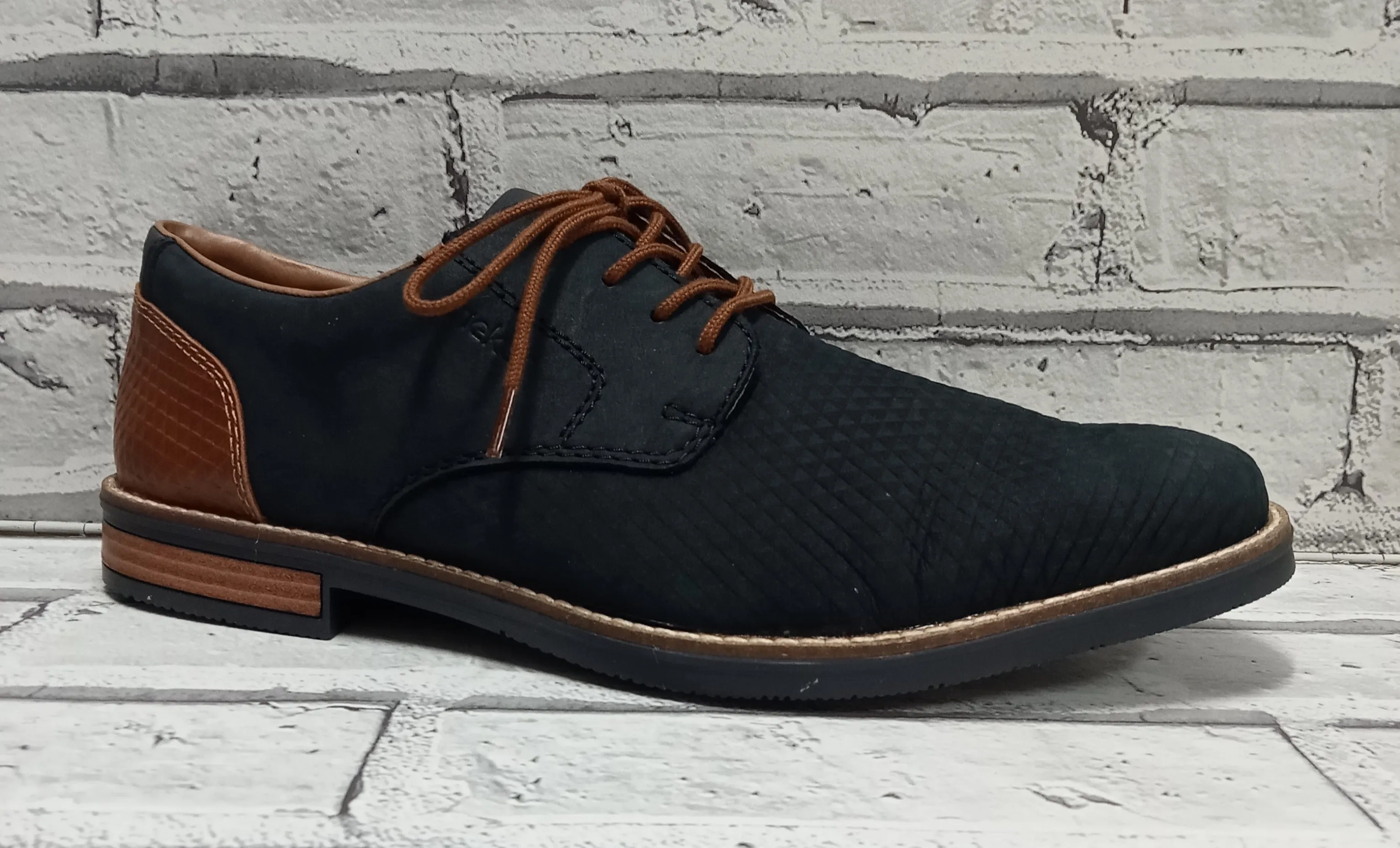 RIEKER - 13509-14 - LACE UP SHOE - Pacific Blue