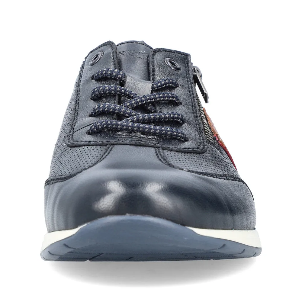 Rieker Men's Zip Side Lace Up Shoe