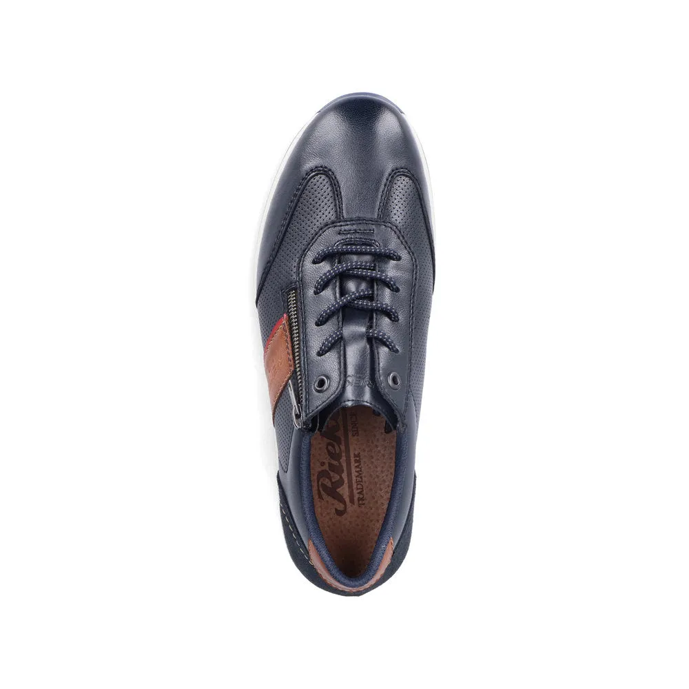 Rieker Men's Zip Side Lace Up Shoe