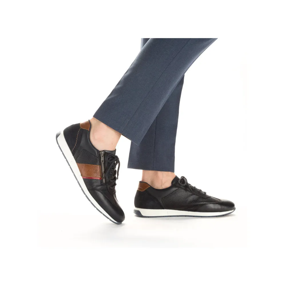 Rieker Men's Zip Side Lace Up Shoe