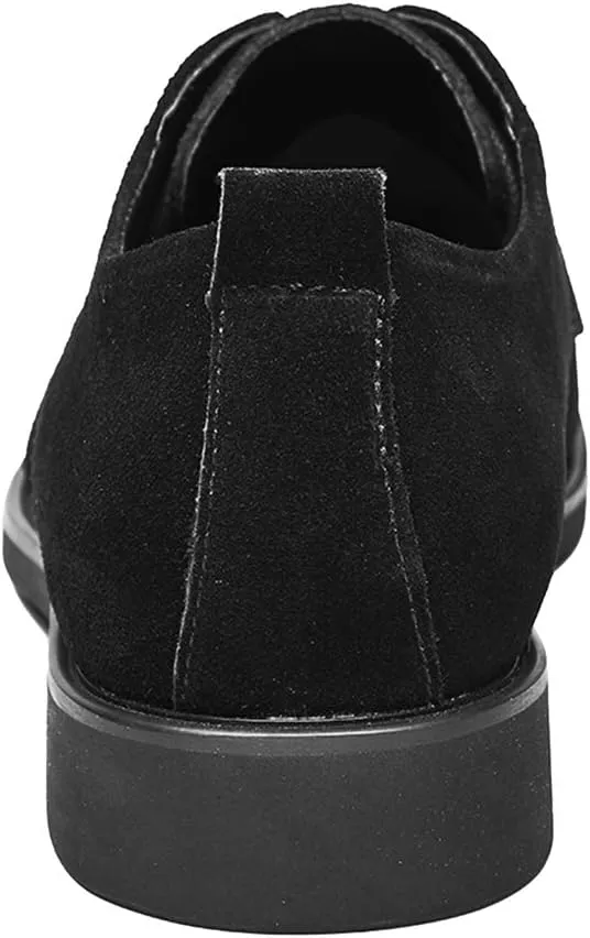 rismart Men's Suede Oxford Dress Shoes Business Casual Shoes