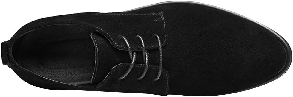 rismart Men's Suede Oxford Dress Shoes Business Casual Shoes