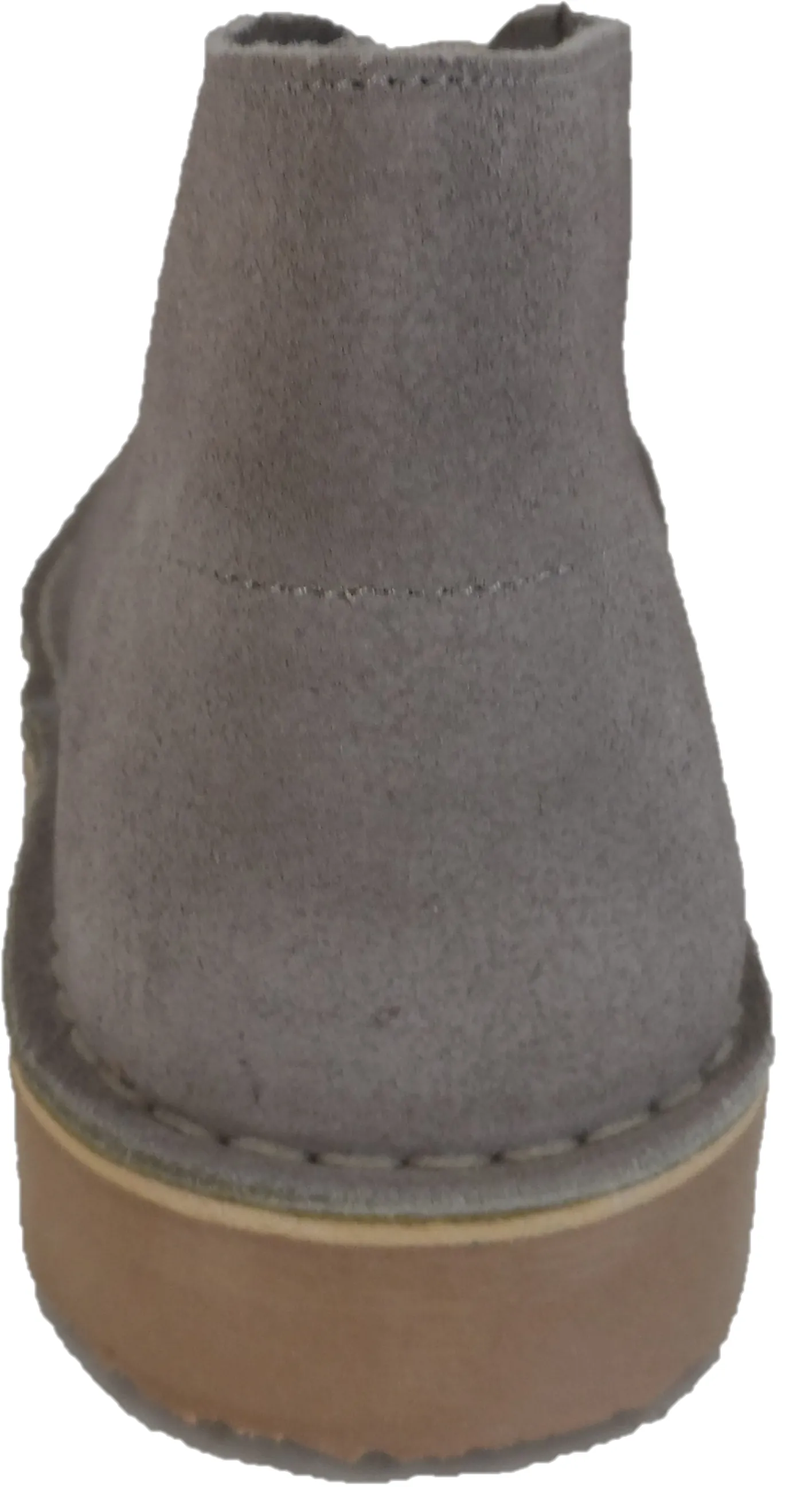 Roamers Light Grey Retro 70s Mod Style Real Suede Desert Boots