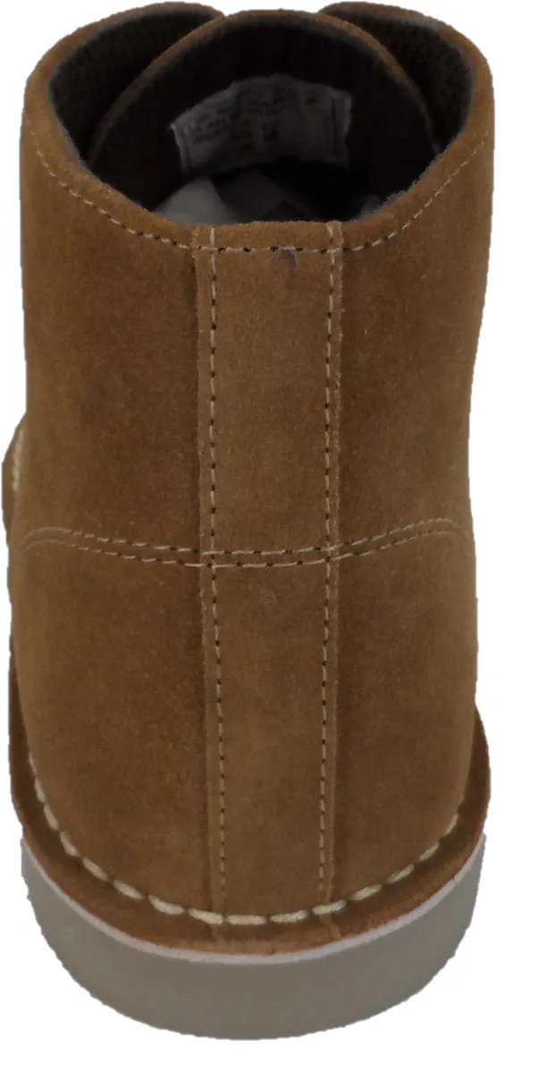 Roamers Sand 3 Eyelet Retro Mod Style Real Suede Desert Boots