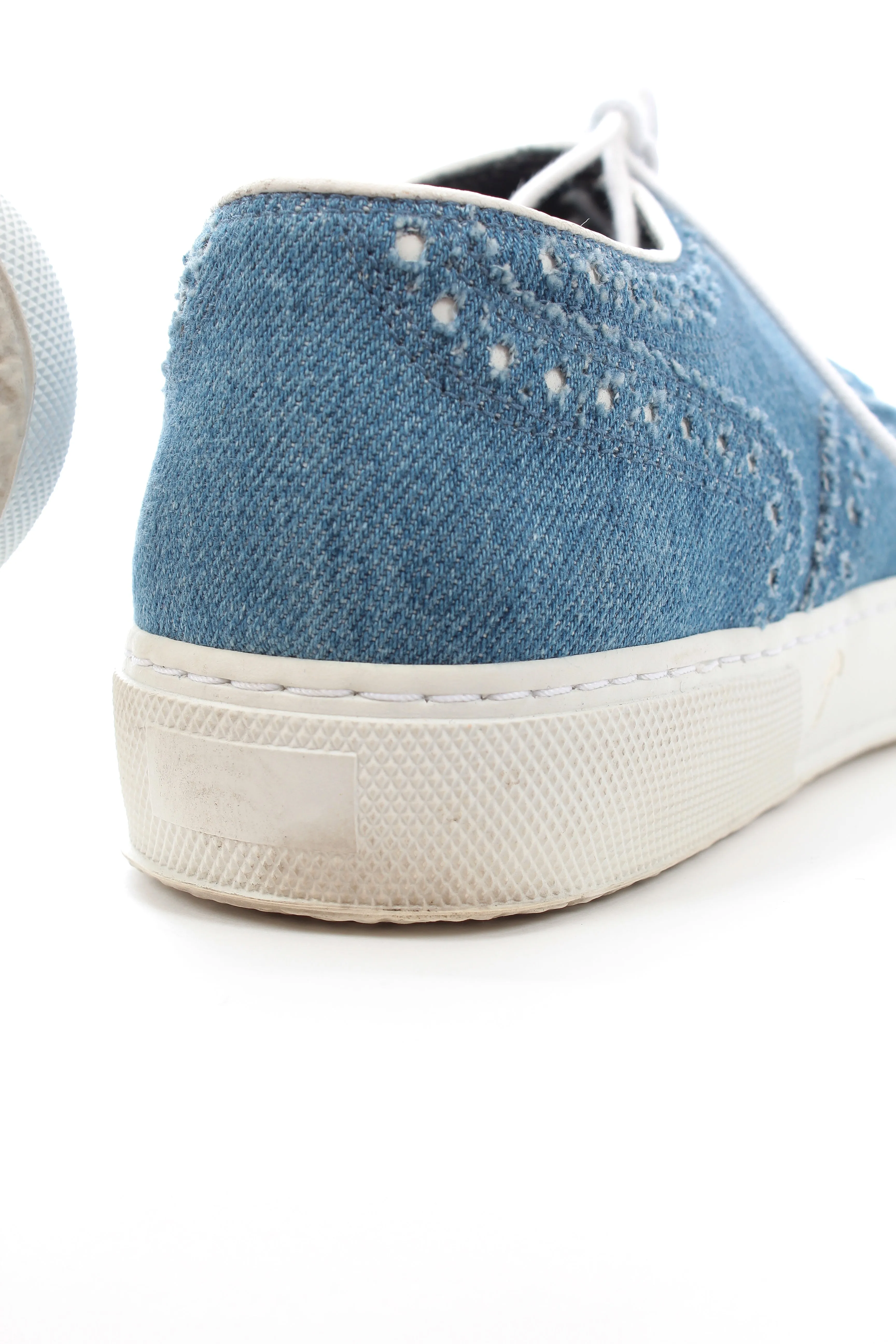 Robert Clergerie Denim Brogue Sneakers