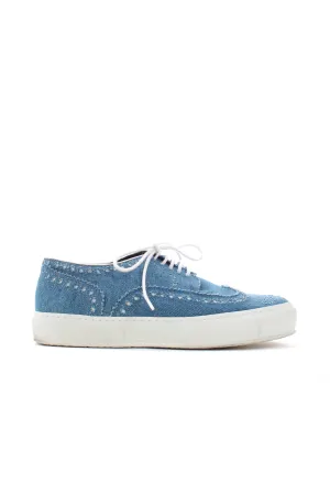 Robert Clergerie Denim Brogue Sneakers