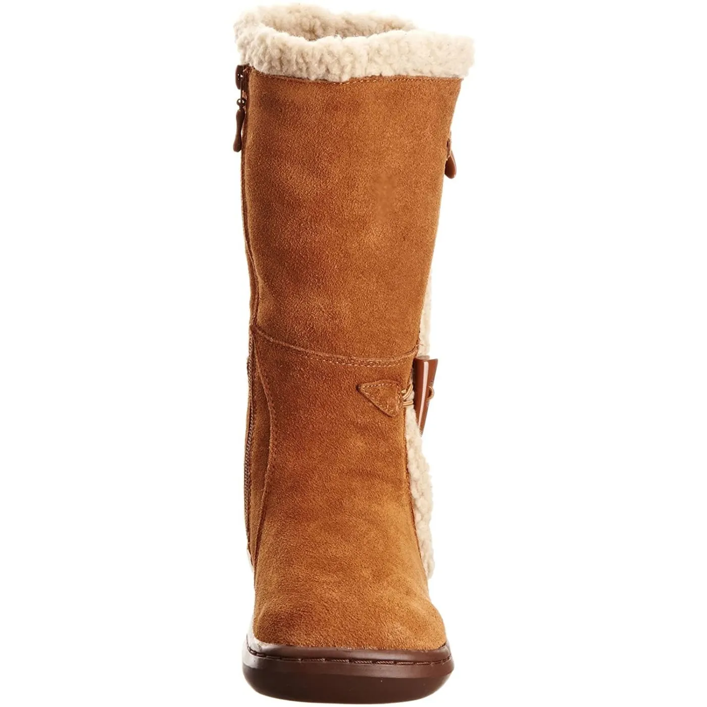 Rocket Dog Slope Chestnut Womens Suede Mid Calf Boots