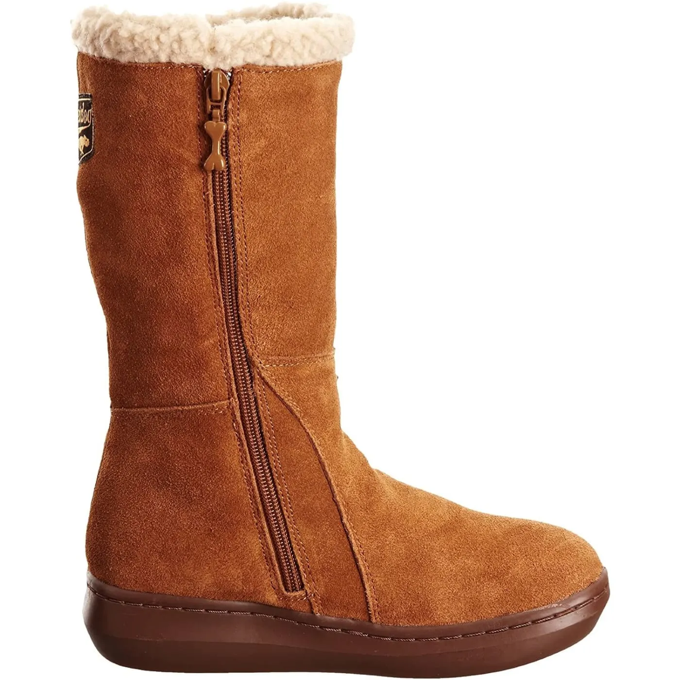 Rocket Dog Slope Chestnut Womens Suede Mid Calf Boots