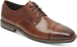 ROCKPORT Men's Farrow Cap Toe Tan Oxfords 10M