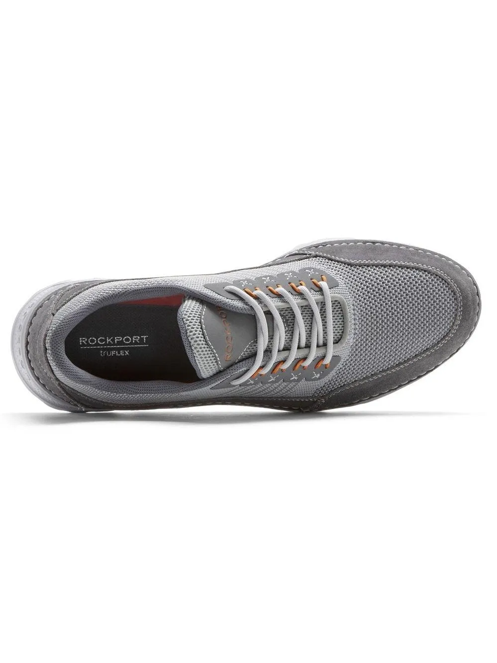 Rockport Men's Rocsports Sneaker Grey Mesh Suede CI3199