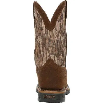 Rocky Long Range Men's Waterproof Western Soft Toe Work Boots Rkw0358 In Brown