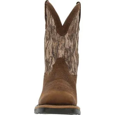 Rocky Long Range Men's Waterproof Western Soft Toe Work Boots Rkw0358 In Brown