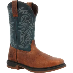 Rocky Worksmart Men's 11” Waterproof Western Boots Rkw0429 In Brown
