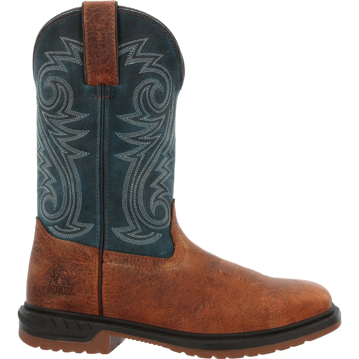 Rocky Worksmart Men's 11” Waterproof Western Boots Rkw0429 In Brown
