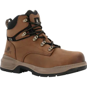 Rocky Worksmart Men's 6” Composite Toe Internal Met Guard Work Boots Rkk0481 In Brown
