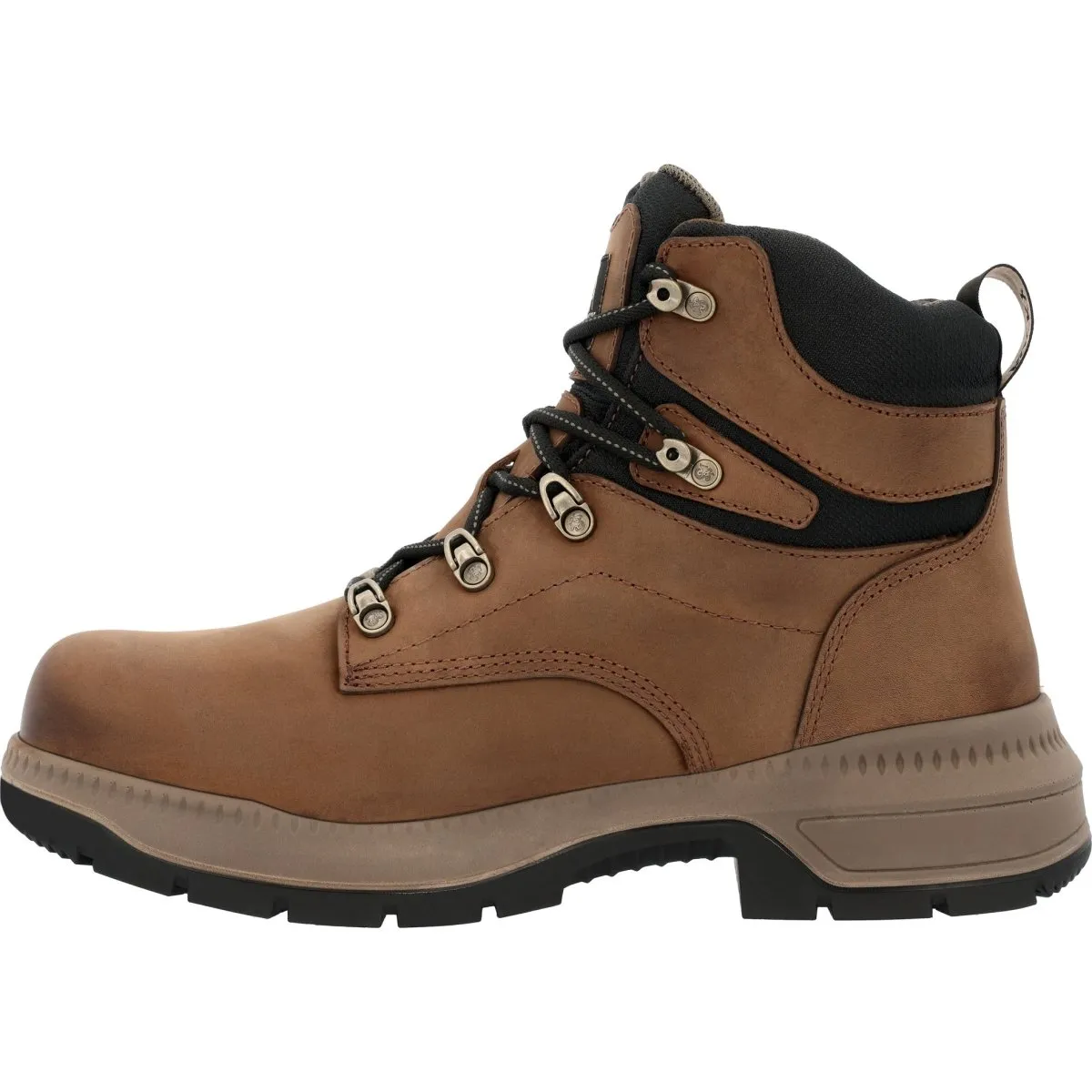 Rocky Worksmart Men's 6” Composite Toe Internal Met Guard Work Boots Rkk0481 In Brown