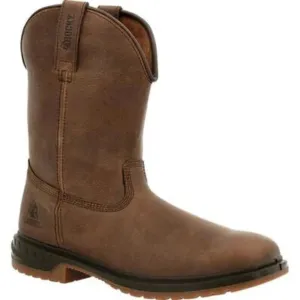 Rocky Worksmart Men's Unlined Western Work Boots Rkw0346 In Brown